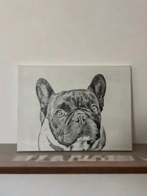 Προσωποποιημένο Καμβά με Χάραξη για Κατοικίδιο