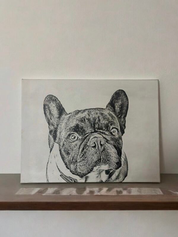 Προσωποποιημένο Καμβά με Χάραξη για Κατοικίδιο