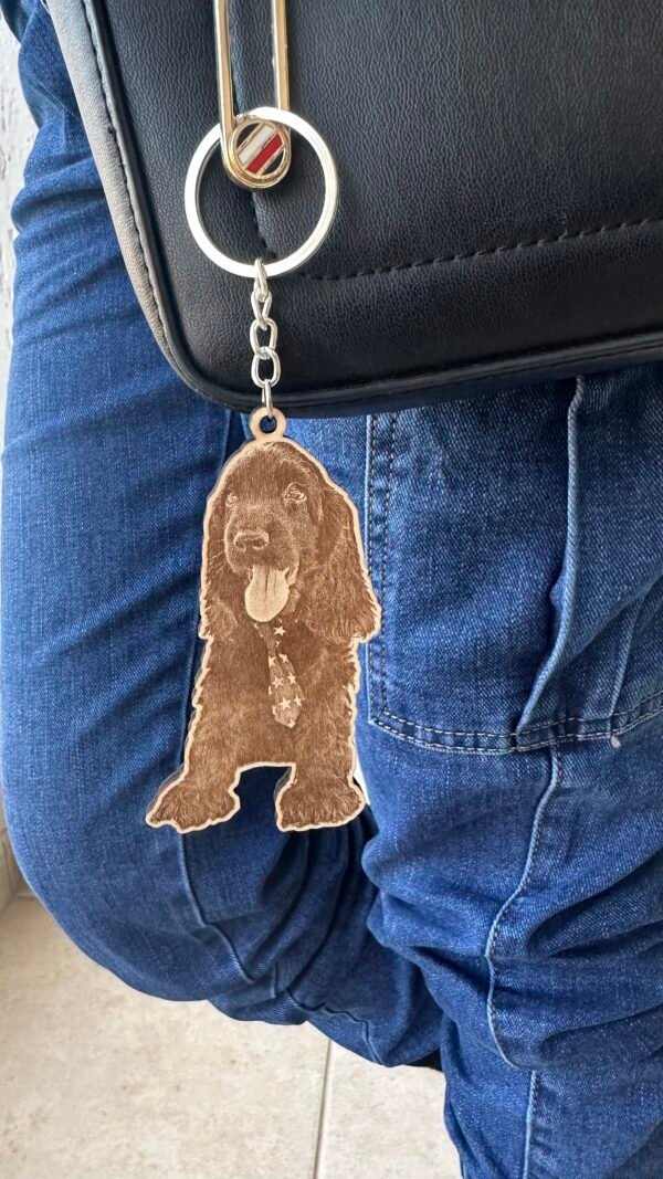 Προσωποποιημένο Ξύλινο Μπρελόκ με Χάραξη για το Κατοικίδιο