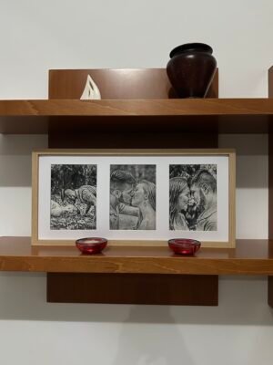 Προσωποποιημένο Καμβά 3 Φωτογραφιών με Χάραξη