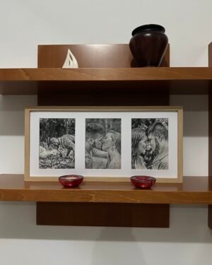 Προσωποποιημένο Καμβά 3 Φωτογραφιών με Χάραξη