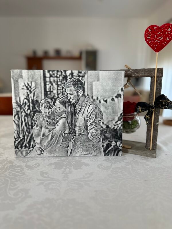 Προσωποποιημένο Καμβά με Χάραξη Φωτογραφίας