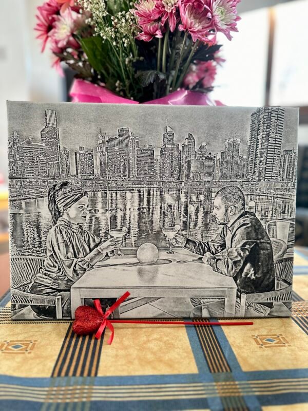 Προσωποποιημένο Καμβά με Χάραξη Φωτογραφίας